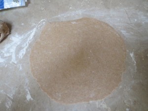 rolled out dough dough rolled out