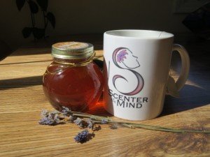 Tea with lavender honey.