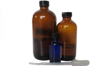 essential oil bottles