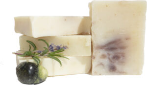 4 Handmade Lavender Rosemary Bars of soap